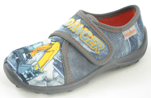 FISCHER Unisex Kinder Hauschuhe Pantoffel Kindergartenschuhe 
