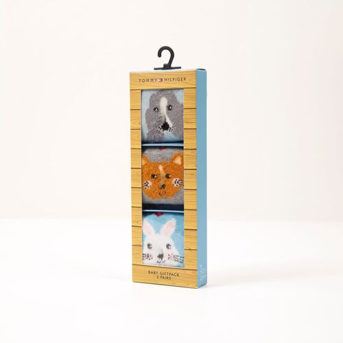 Tommy Hilfiger Unisex Children Baby Socken Geschenkbox 3 Paar Gift Box 495002001