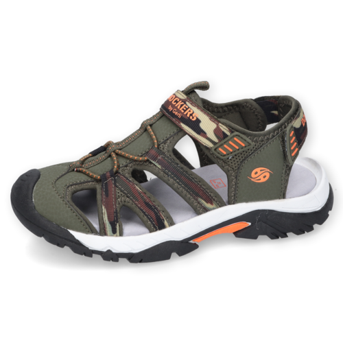 Dockers by Gerli Kinder Outdoor Riemchensandale Camouflage Sandale Trekking 