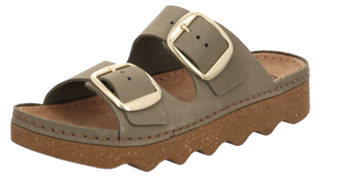 Rohde Damen Foggia Pantoletten Hausschuhe Cloqs Sandalette Sandale 6222 Oliv