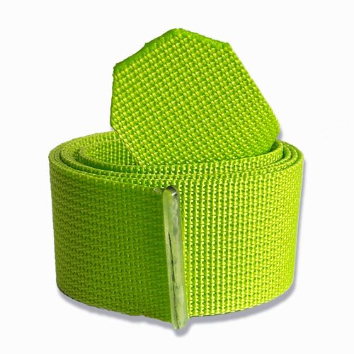 CRIOS Unisex G�rtel Aluminiumschnalle Personalisierung 40 mm Gr�n Gurtband 