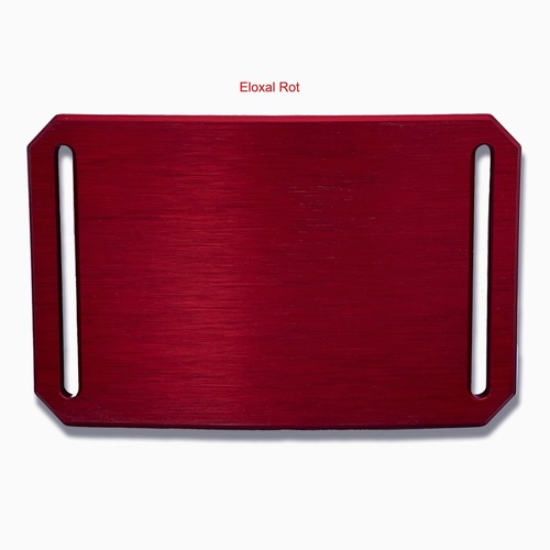 CRIOS Unisex G�rtel Aluminiumschnalle Rot Personalisierung 40 mm Gurtband