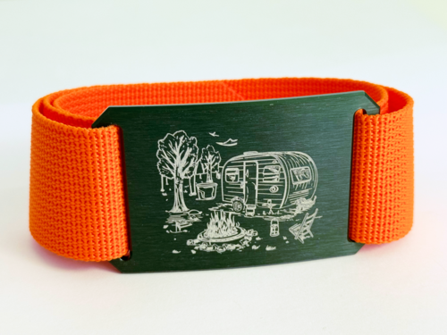 CRIOS Branding Belts Unisex G�rtel Gurt Alu Schnalle Gr�n 40 mm Camping