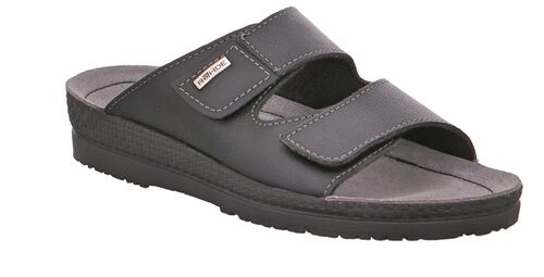 Rohde Neustadt NATURFORM Herren Sandalen Pantolette Hausschuhe 1501 Schwarz