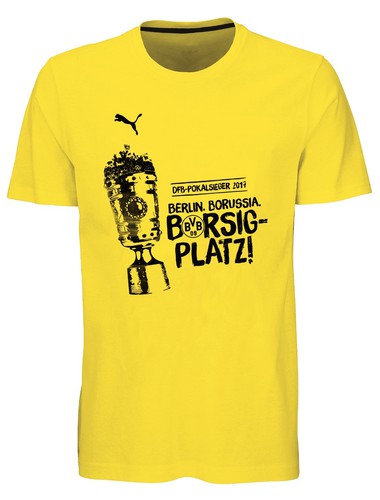 PUMA Kids / Kinder BVB WINNER TEE Pokalfinale 2017 / T-Shirt 
