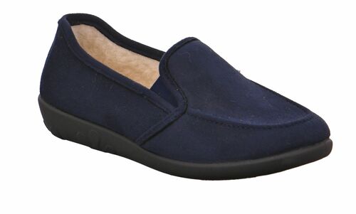 ROHDE Ballerup Damen Flache Hausschuhe Microvelour Schurwollfutter 2224 