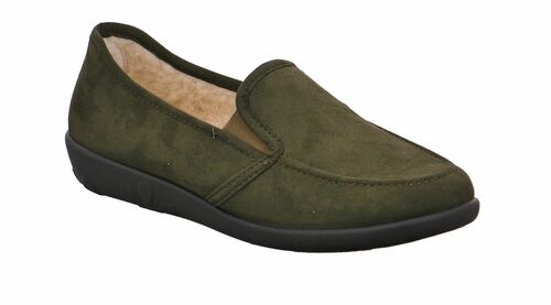 ROHDE Ballerup Damen Flache Hausschuhe Microvelour Schurwollfutter 2224 