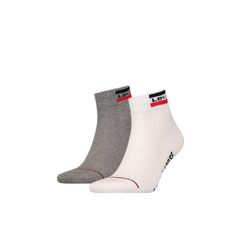 Levi�s Unisex 2-er-Pack Levis 120SF Mid Cut Socks Sneakersocken Sportsocken 
