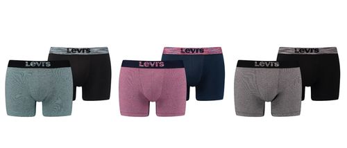 LEVIS Herren Boxershorts 200SF Multicolor Optic 2er-PACK BOXERS 985003001