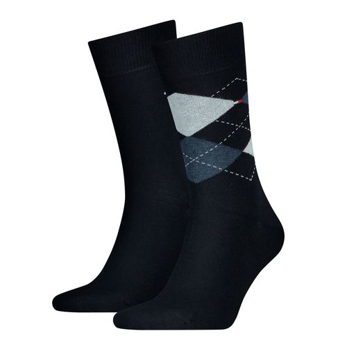 Tommy Hilfiger Herren Str�mpfe Business Socken 2 Paar 1 Unifarben 1 Raute 391156 
