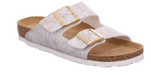Rohde Alba 5624 17 Damen Hausschuhe Sandale Pantolette Leinen