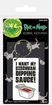 Rick and Morty (Szechuan Sauce) - Gummi Schlsselanhnger