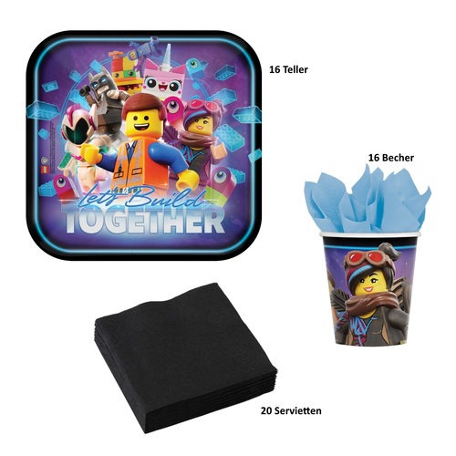 52- teiliges Party Set LEGO Movie 2