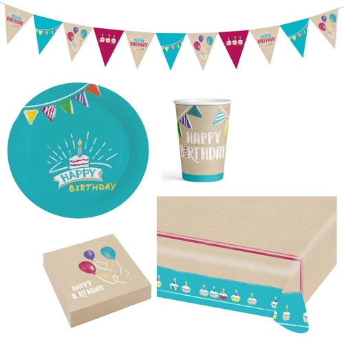 38-teiliges Birthday Party Deko Set My Birthday Party