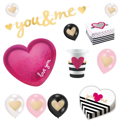 35-teiliges Party Set Everyday Love f�r 6 Personen