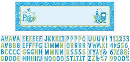 Welcome Little One-Boy - Banner (personalisierbar)