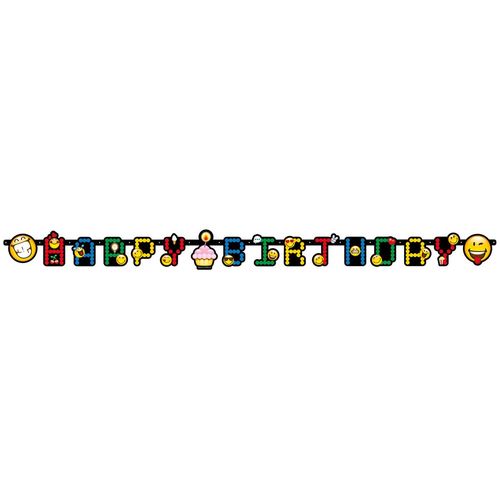 Emoticons Emoji Girlande Happy Birthday Letter Banner