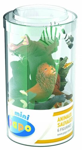 Mini Plus Wildtiere Set 1 - 6-teiliges Spielfiguren-Set