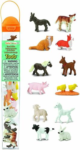 Safari 681204 FarmBabys Toob Mini Spielfiguren - Set