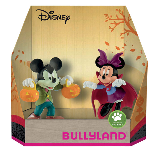 Mickey & Minnie Mouse im Halloweenkost�m - Spielfiguren-Set