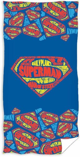 Superman - Badehandtuch blau 70x140cm