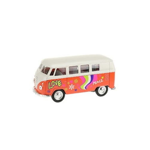 Modellauto Volkswagen 1963 Bus mit Print rot