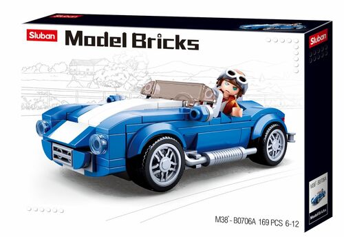 Sluban M38-B0706A Model Bricks Sportwagen klassisch 