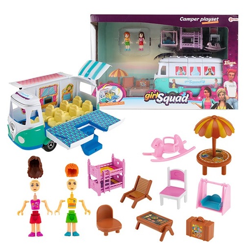 GIRL SQUAD - Spielset Wohnmobil + Zubeh�r