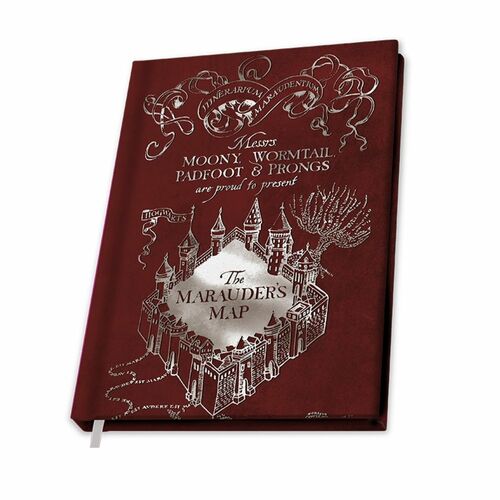HARRY POTTER - Notizbuch A5 - Marauders map - Karte des Rumtreibers