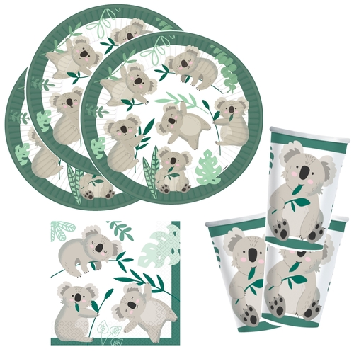 48- teiliges Partyset Koala f�r 16 Personen