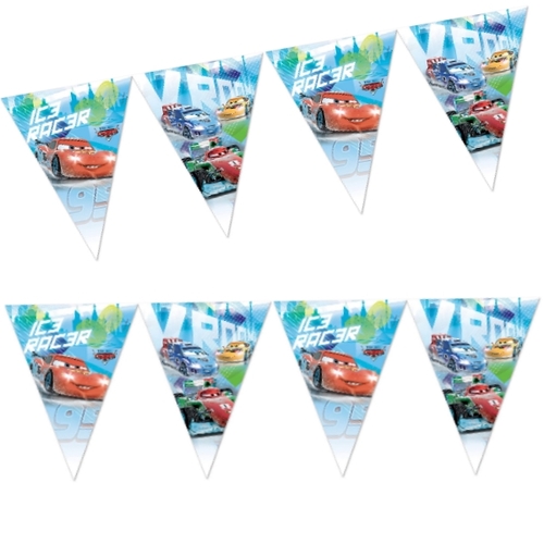 Procos 84848 - Disney Cars Ice Racers - Plastik Flaggen Banner
