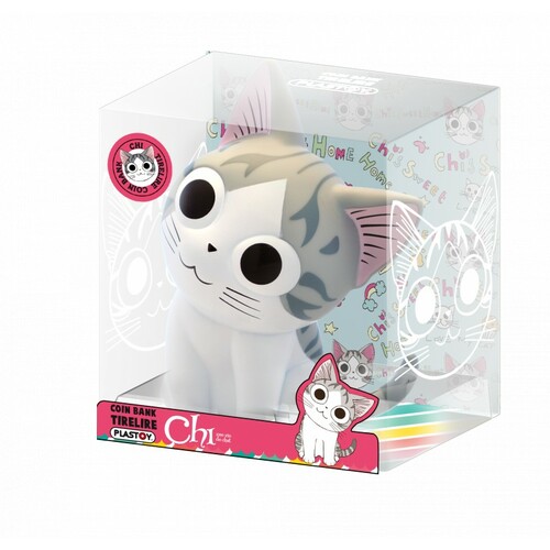 Plastoy 80071 - Chi Sparschwein - Mini-Spardose Katze
