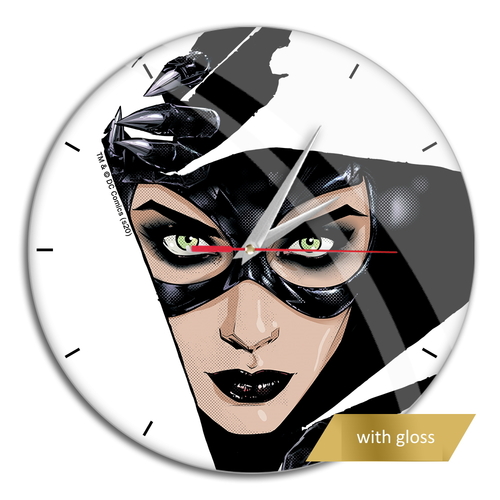 Wanduhr gl�nzend - Catwoman