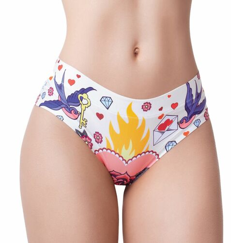 Mem�me - Damen Dessous Slip Love Old School, Gr. M