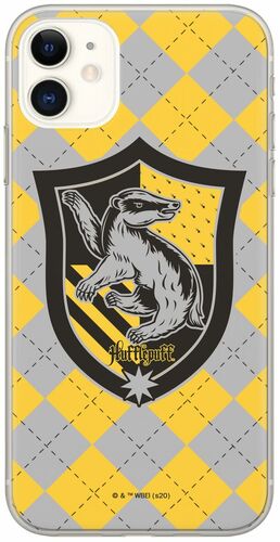 Harry Potter - iPhone 13 Mini Handyh�lle - Hufflepuff Gelb Kariert
