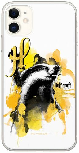 Harry Potter - iPhone 13 Mini Handyh�lle - Hufflepuff Logo Wei�