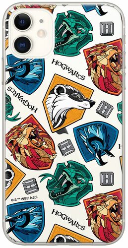 Harry Potter - iPhone 13 Mini Handyh�lle - Harry Potter H�user Logo Wei�