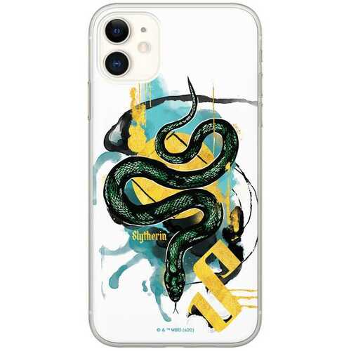 Harry Potter - iPhone 13 Pro Max Handyh�lle - Slytherin Wappen Wei�