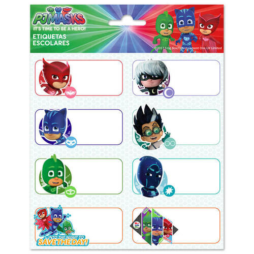 PJ Masks - Etiketten zum Beschriften