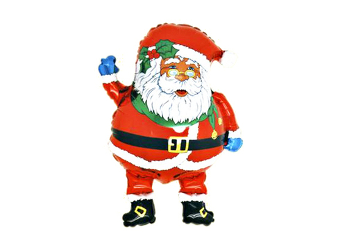 Weihnachtsmann klein - Folienballon - 35 cm