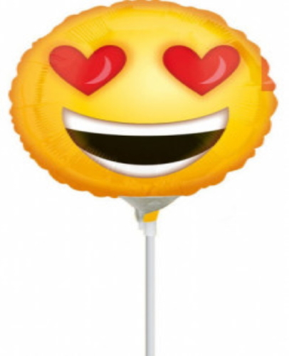 Emoticon Love Mini - Folienballon - 23 cm