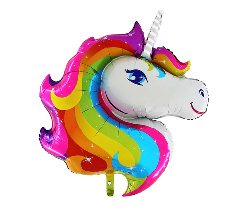 Einhorn Kopf Mini Shape - Folienballon - 30 cm
