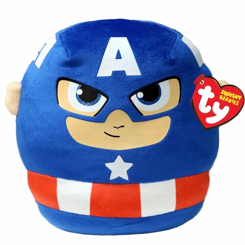 Ty 39355 - Squishy Beanie - Marvel Captain America - Pl�sch Kissen - 35 cm