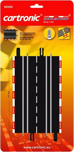 Gerade (2 St�ck) - Cartronic Car - Speed 1:43er Schienen