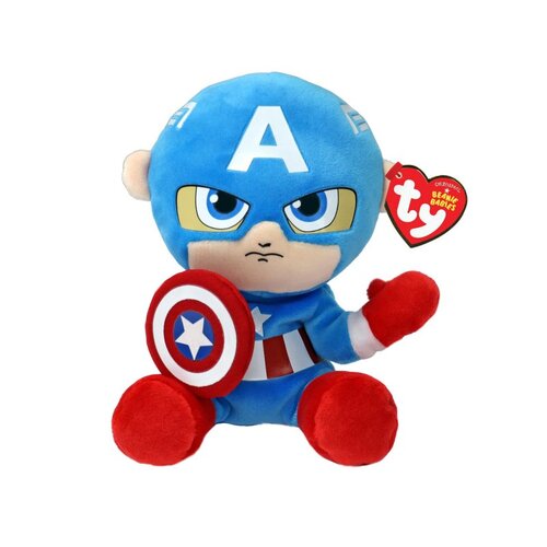 Ty 44002 - Marvel Captain America - Pl�schfigur Soft - 15 cm
