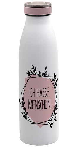 Isolierflasche Ich hasse Menschen 500ml