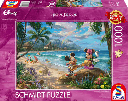 Disney Mickey & Minnie Mouse in Hawaii - 1000 Teile Puzzle
