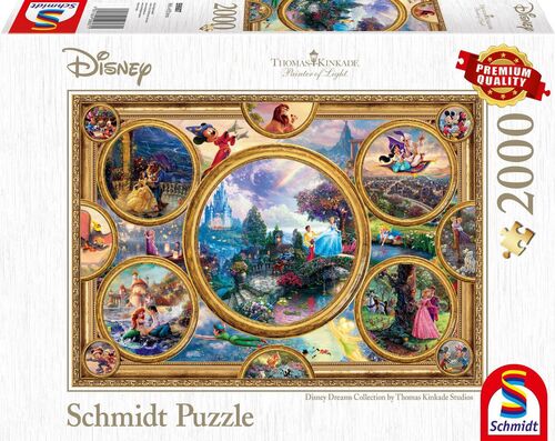 Disney Dreams Collage - 2000 Teile Puzzle - Thomas Kinkade Collection