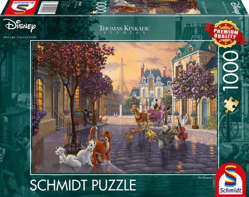 Disney The Aristocats - 1000 Teile Puzzle - Thomas Kinkade Collection