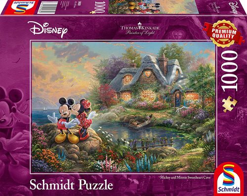 Disney Sweethearts Mickey & Minnie Mouse - 1000 Teile Puzzle (Thomas Kinkade)